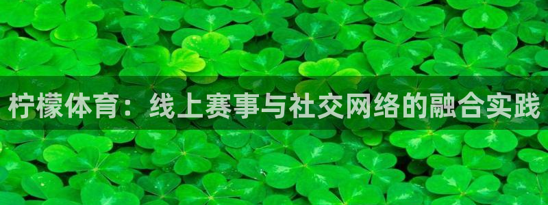 看直播熊猫：柠檬体育：线上赛事与社交网络的融合实践